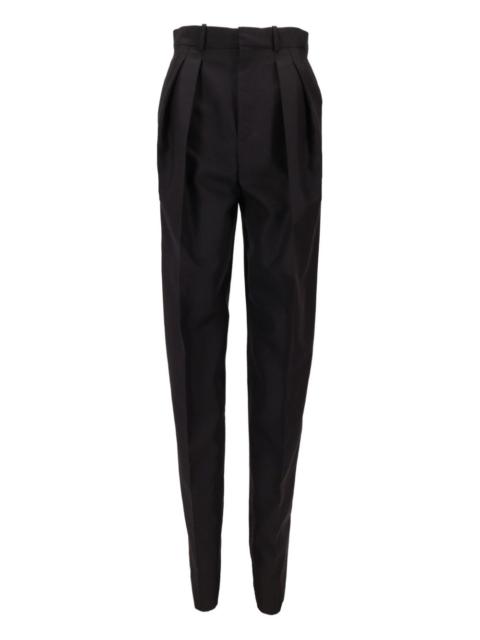SAINT LAURENT pleated-front straight trousers
