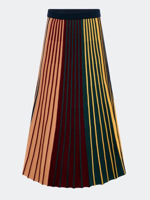 SIMONMILLER Celia Knit Skirt In Multi Color Rib