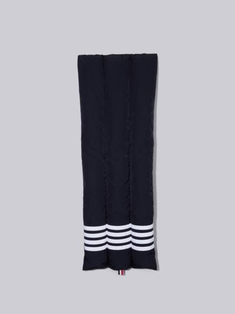 Thom Browne Navy Down Filled Poly Twill 4-bar Vertical Pillow Scarf