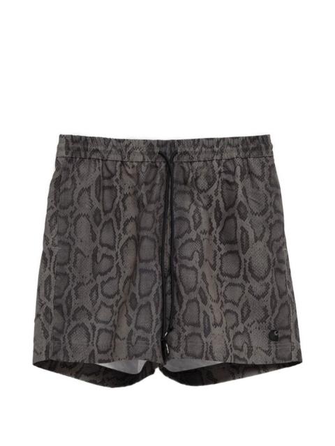 Carhartt WIP Slater snake-print print shorts