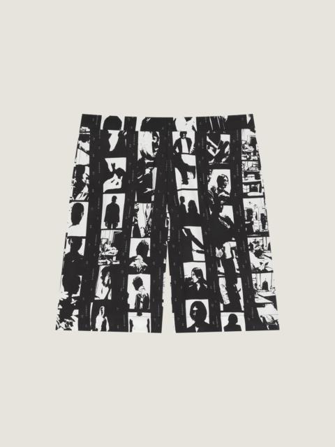 Givenchy BERMUDA SHORTS WITH PHOTOGRAPHIC NEGATIVE PRINT