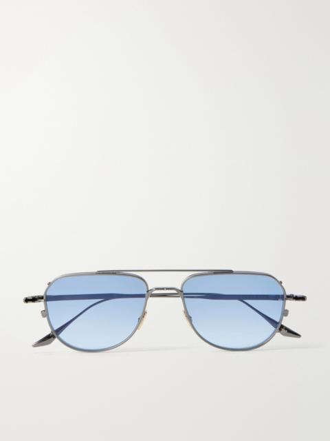 JACQUES MARIE MAGE Cendrars Aviator-Style Titanium Sunglasses