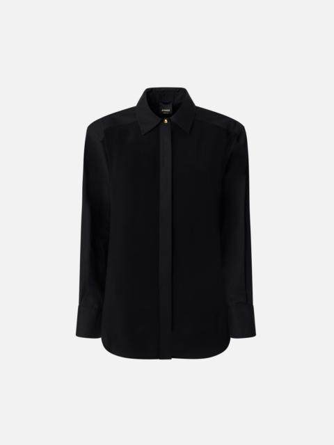POPLIN AND CRÊPE SHIRT