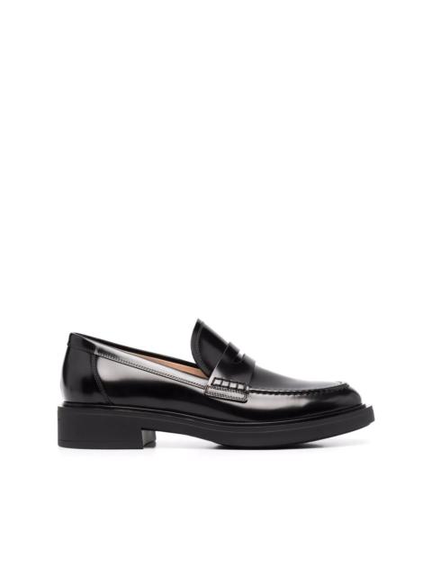 Gianvito Rossi Harris 20mm leather loafers