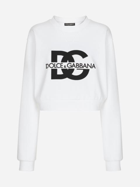 Dolce & Gabbana Jersey sweatshirt with DG logo embroidery
