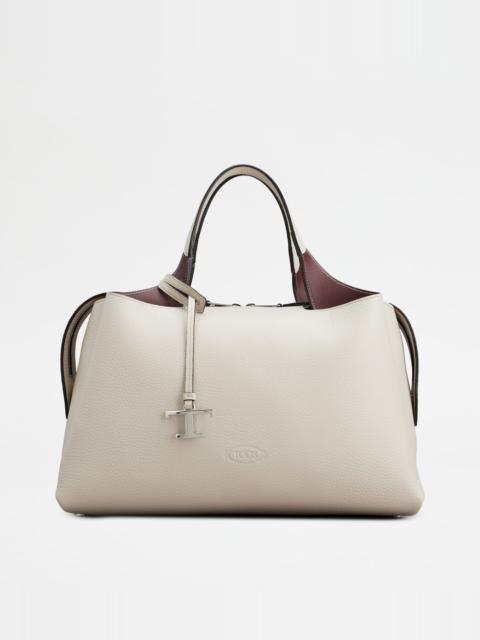 Tod's - T Case Shoulder Bag in Pony-skin Effect Leather Mini, Black,White,Beige, - Bags