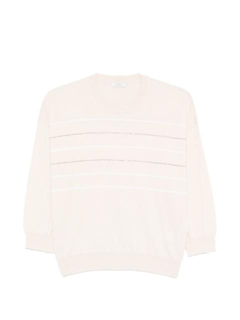 PESERICO striped crew-neck T-shirt