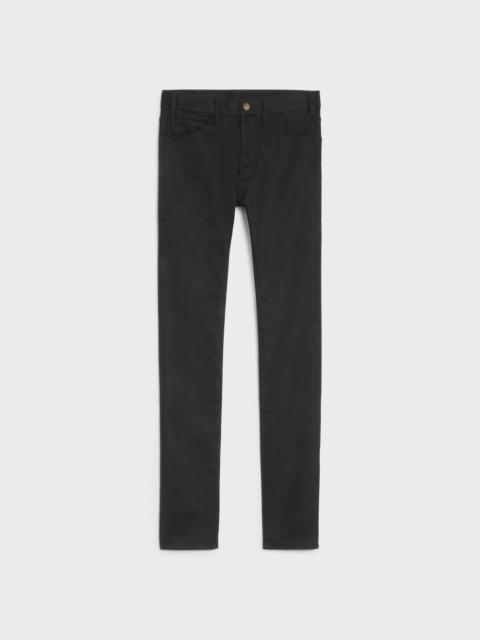 CELINE skinny jeans in vintage pure black denim