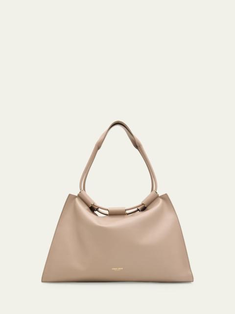 GIORGIO ARMANI Lamb Leather Shopper Tote Bag