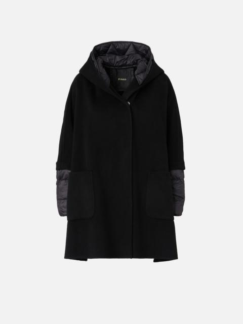 PINKO SHORT CAPE COAT WITH PADDED PUFFER
