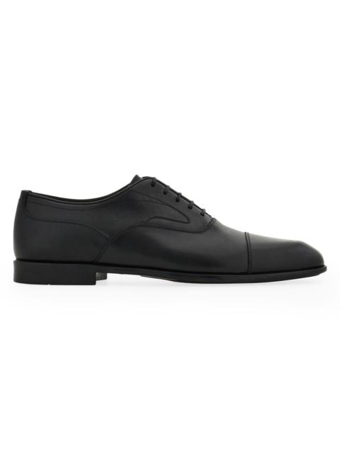 FERRAGAMO Men's Trinity Leather Oxfords - Nero