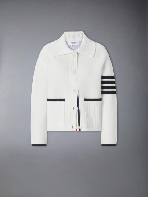 Thom Browne COTTON PIQUE STITCH 4-BAR JACKET