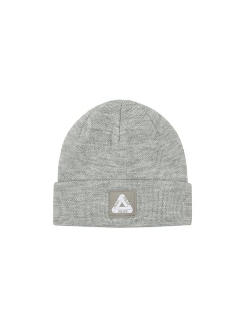 PALACE Palace Tri-Ferg Patch Beanie 'Grey Marl' | goat | REVERSIBLE