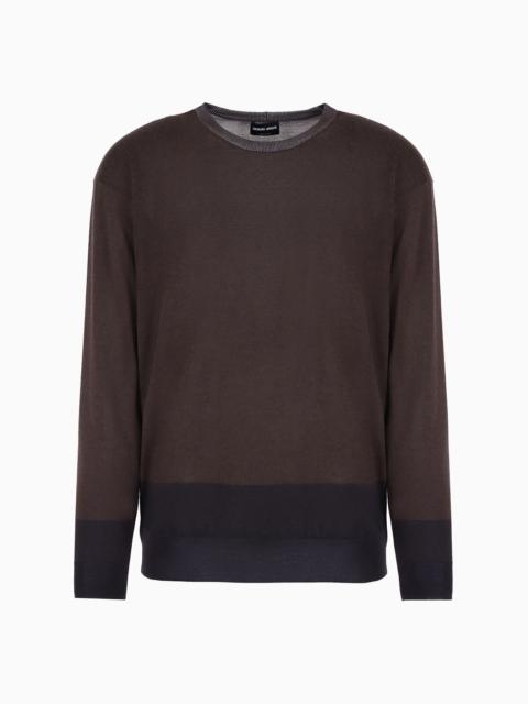 GIORGIO ARMANI ASV cashmere and silk crew-neck jumper