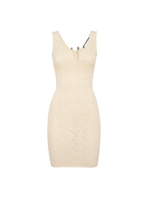 PHILIPP PLEIN monogram mini dress