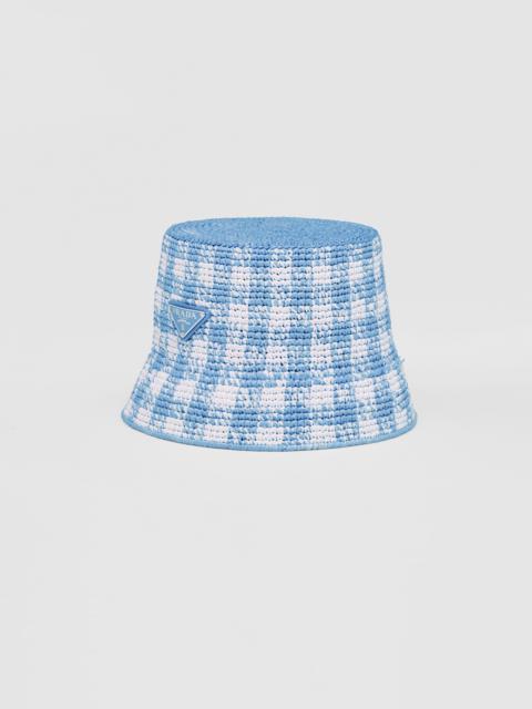 Prada Raffia bucket hat