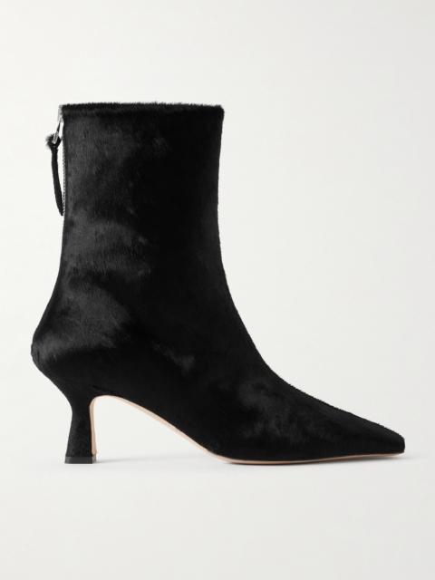 Aeyde Elina Pony Hair Ankle Boots