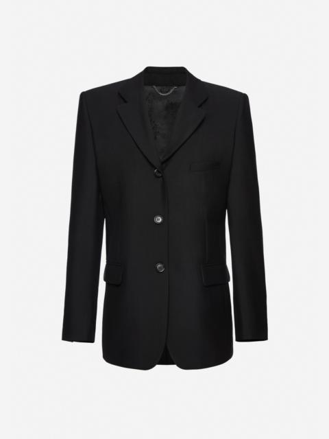 MAGDA BUTRYM Single-breasted wool blazer in black