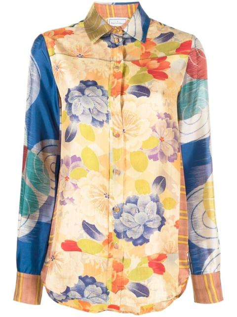 Pierre-Louis Mascia floral-print silk shirt