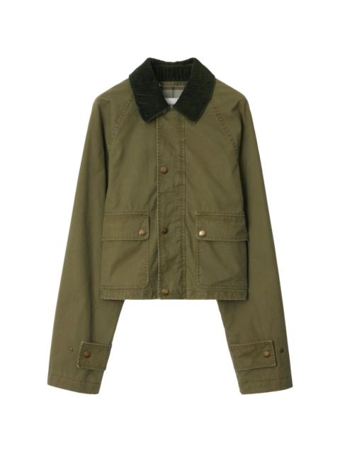 ジャケット Burberry WW SHORT GARMENT WASHED FIELD JACKET Burberry Cotton Field Jacket | REVERSIBLE
