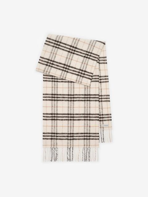 Burberry Check Wool Cashmere Scarf