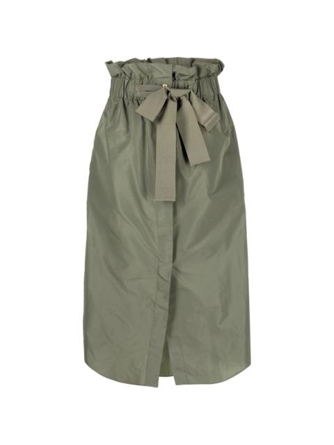 PATOU high-waisted knot-detail skirt