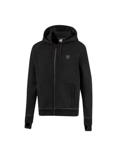 PUMA Puma Ferrari Hooded sweat jacket 'Black Grey' 596119-01