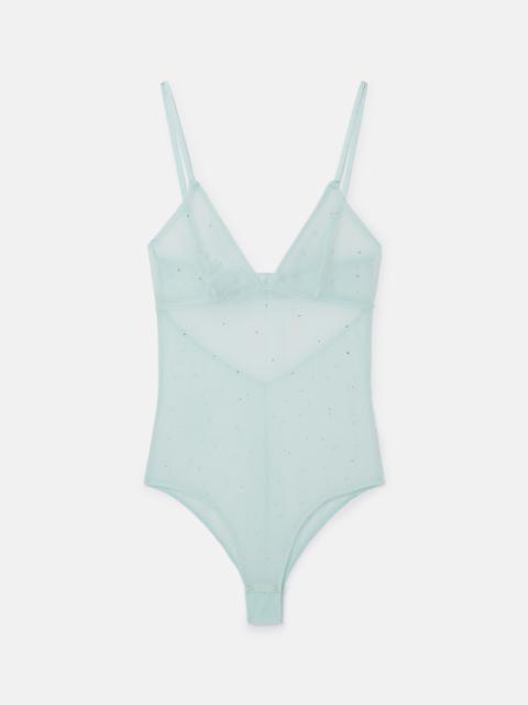 Stella McCartney Crystal Dot Mesh Bodysuit