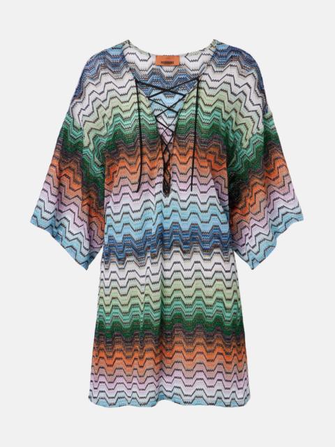 Missoni Wave lamé beach dress
