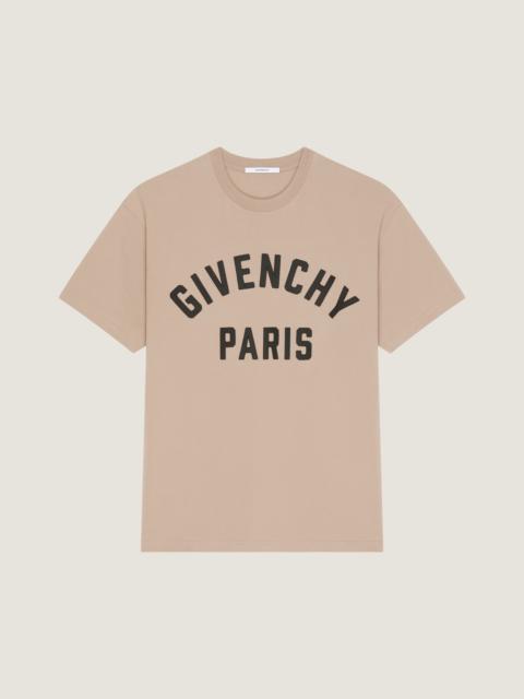 Givenchy T-SHIRT IN COTTON WITH GIVENCHY PARIS EMBROIDERY