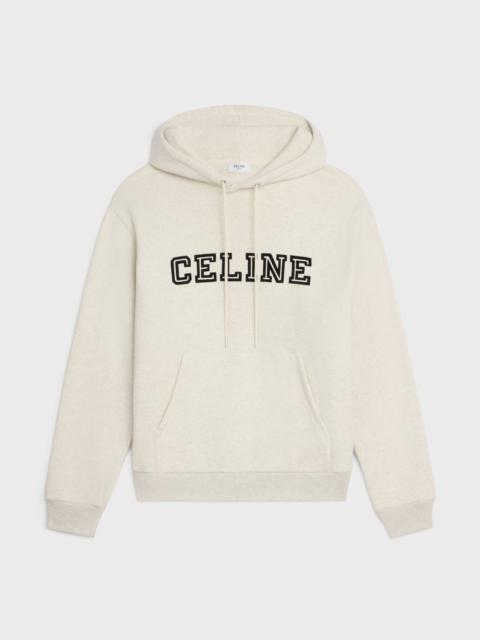 CELINE celine loose hoodie in cotton fleece