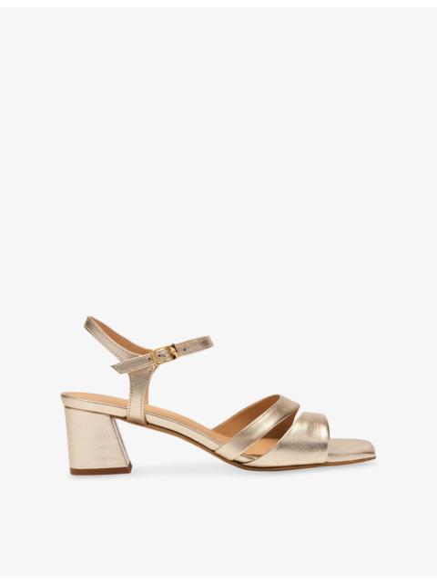 WHISTLES Cut-Out Heeled Leather Sandals