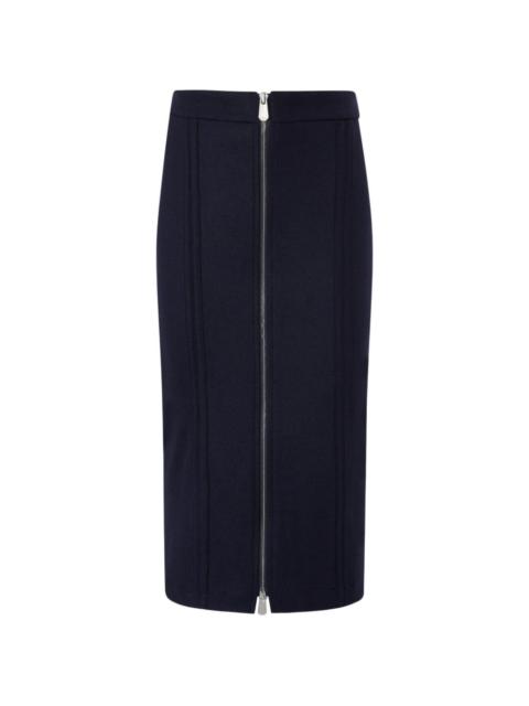 PINKO zip-fastening panelled skirt