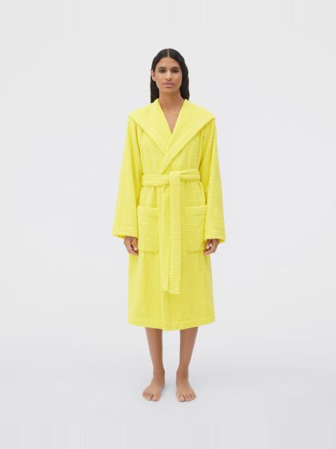 Bottega Veneta intreccio pattern cotton terry bathrobe