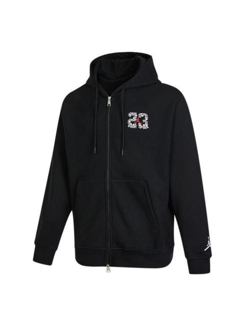 Jordan Air Jordan Solid Color Alphabet Jacket Men's Black DR6424-010