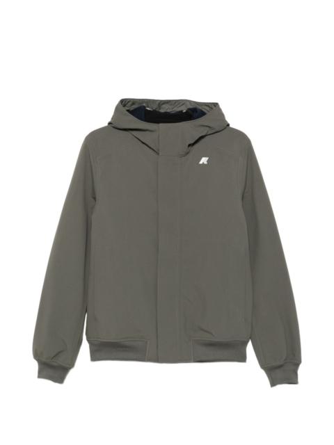 K-WAY hooded logo-print jacket
