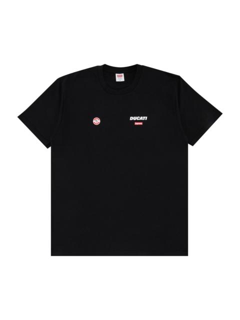 Supreme x Ducati Logos Tee 'Black'