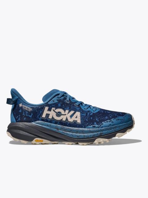 HOKA Men's Speedgoat 6 GTX Shoes in Foggy Night/Charcoal Grey