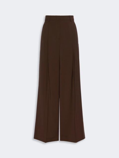 WEEKEND Max Mara ADELFI Woollen cloth trousers - DARK BROWN