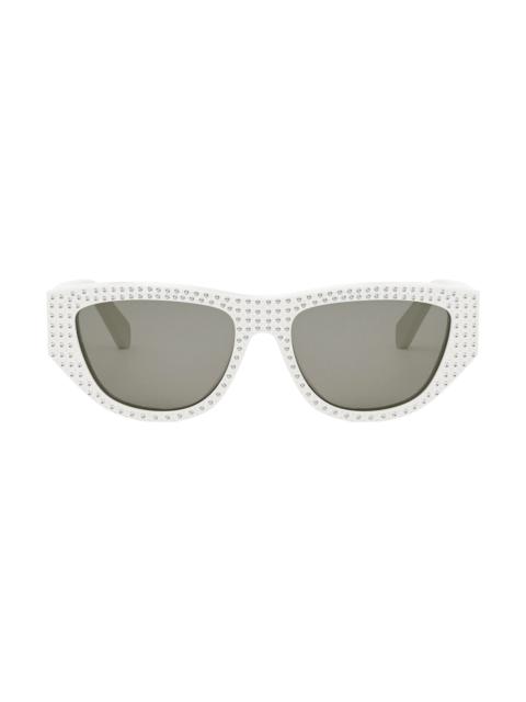 Animation 55mm Gradient Cat Eye Sunglasses in Ivory /Smoke