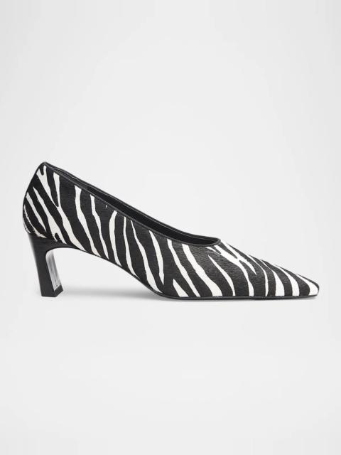 rag & bone Kai 55MM Zebra-Print Calf Hair Pumps