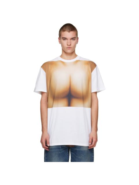 Jean Paul Gaultier White 'The "Trompe L'oeil Butt" Oversized' T-shirt