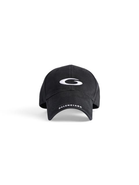 BALENCIAGA Men's Loop Sports Icon Cap in Black/white