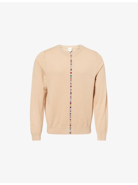 Paul Smith Textured Crewneck Cotton-Knit Jumper