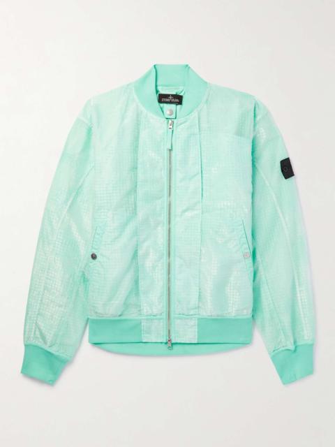 Stone Island Shadow Project Logo-Appliquéd Cotton-Blend Ripstop Bomber Jacket