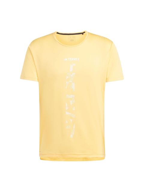 adidas Terrex Agravic Trail Running T-shirt 'Yellow' IP4816