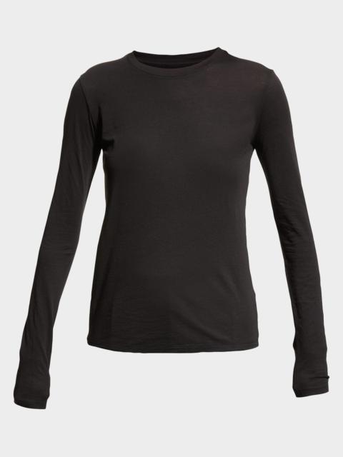Vince Essential Long-Sleeve Crewneck Tee