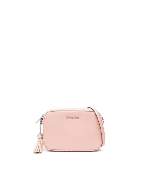 MICHAEL KORS logo-lettering leather crossbody bag