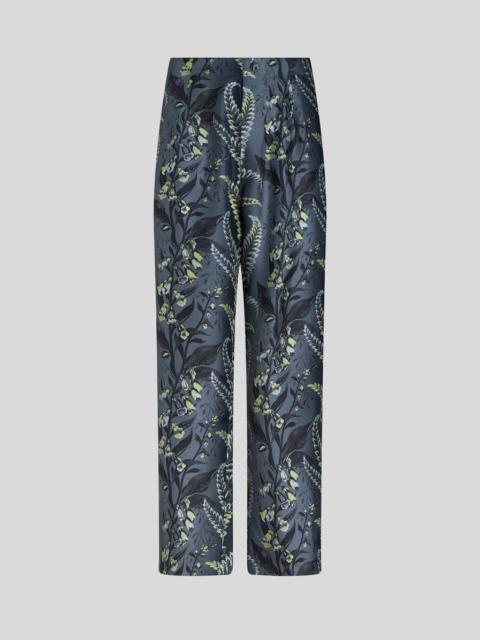 PRINTED SILK TROUSERS