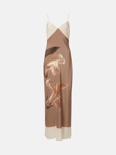 SIR. Azaliea floral silk max dress